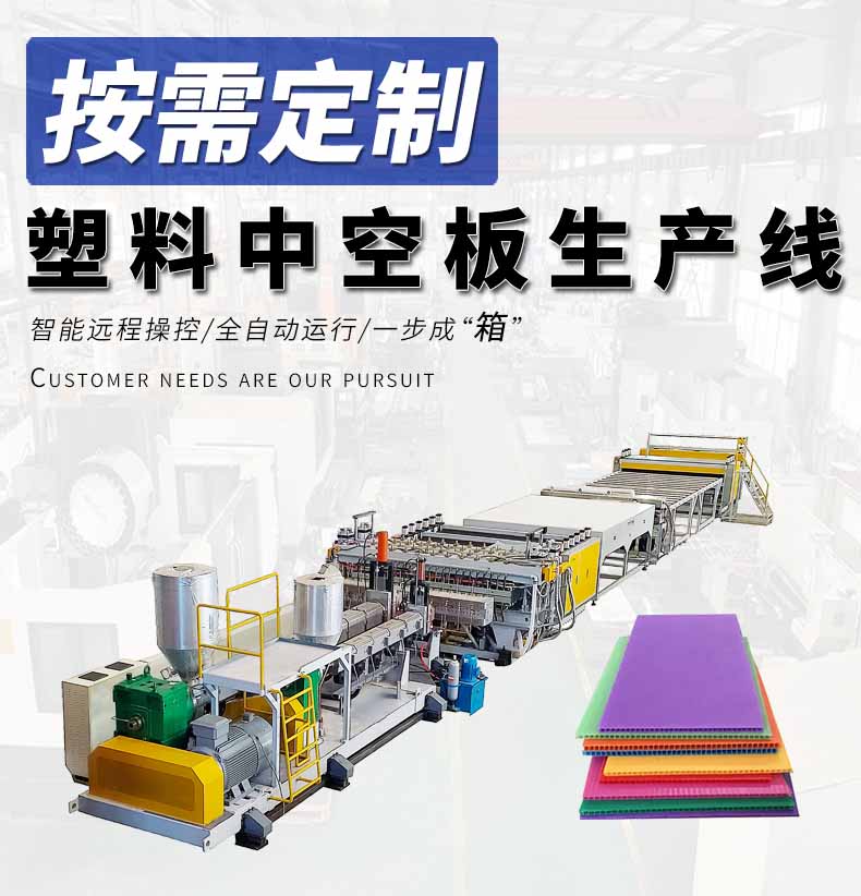 一步法中空格子板生產(chǎn)線